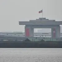 Die Grenze zwischen China und Nordkorea