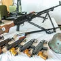 Hunderte Schusswaffen im Wert von rund 1,5 Millionen Euro wurden in der "Rechtsrocker"-Szene sichergestellt 