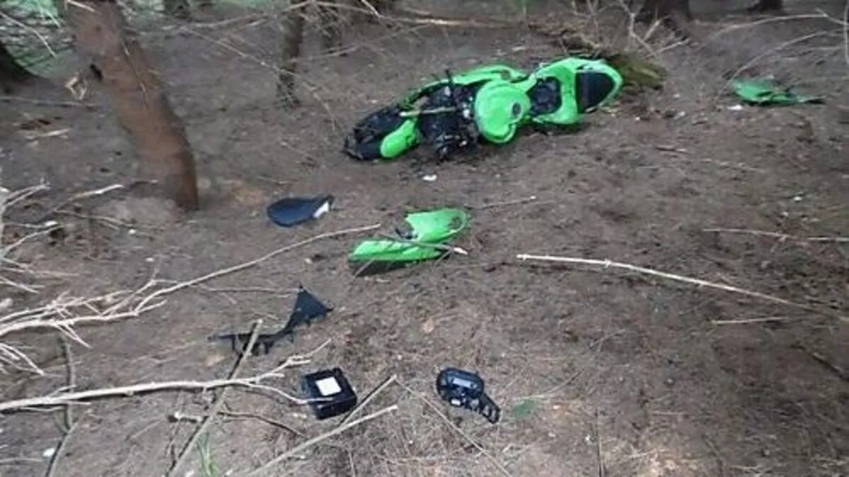 Am Motorrad ist großer Schaden entstanden