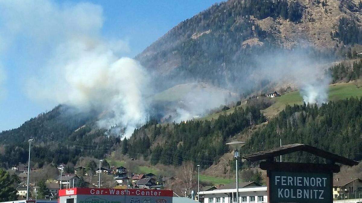 Bereits Ende März kam es im Mölltal zu Böschungsbränden