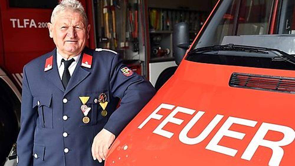 Hans Starzacher ist seit seinem 18. Lebensjahr Feuerwehrmann