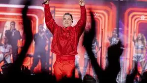 Robbie Williams beim Konzert 2025 in Klagenfurt | Robbie Williams Konzert im Sportpark Klagenfurt im September 2025