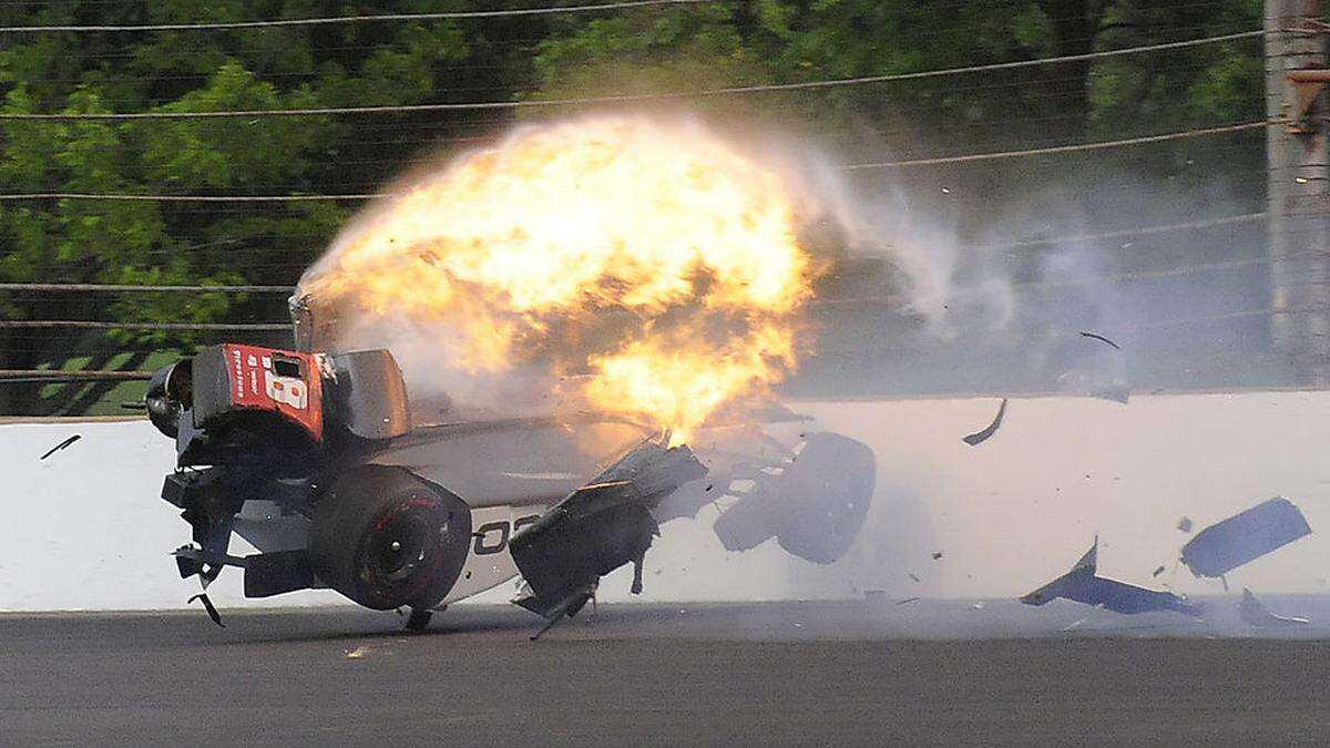 Sebastian Bourdais war in Indianapolis gegen eine Mauer gekracht