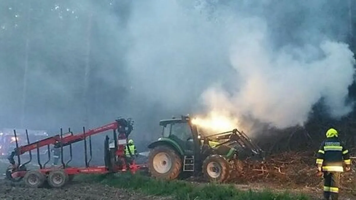 Ein Landwirt half ebenfalls mit