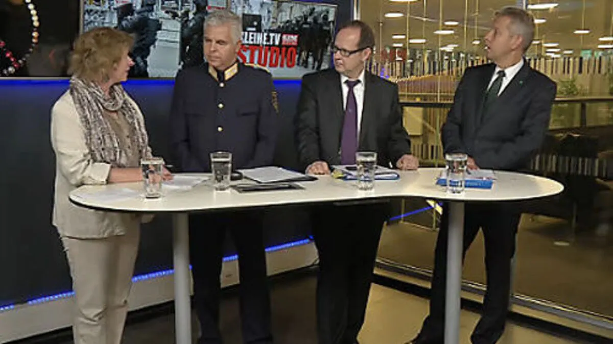 Diskussion im Kleine-TV-Studio