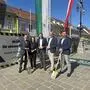 Inszenierter Baustart: Gunter Riedlsperger, Sarah Kleindienst-Krenn, Josef Wallner, Markus Pinter, Christian Siderits