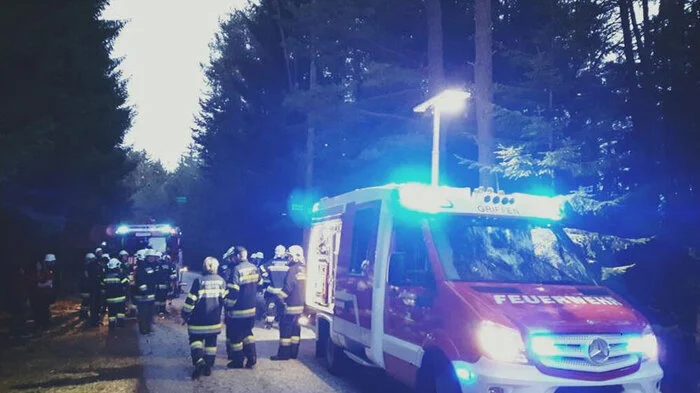 Großer Feuerwehreinsatz nach dem Unfall