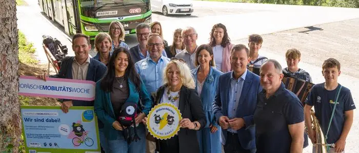 Mit dem Bus ging es im Rahmen der Europäischen Mobilitätswoche von Leibnitz zur Mittelschule Leutschach an der Weinstraße