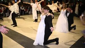 Die Polonaise war einer der Höhepunkte des Ballabends