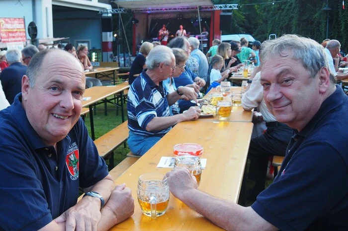 Am Samstag gab es dann Livemusik und beste Stimmung.