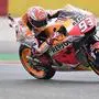 Repsol Honda Team's Spanish rider Marc Marquez rides during the MotoGP race of the Moto Grand Prix of Aragon at the Motorland circuit in Alcaniz on September 22, 2019. (Photo by JAVIER SORIANO / AFP)