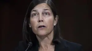 Senate Judiciary Committee UNITED STATES - OCTOBER 24: Karin J. Immergut, nominee to be U.S District judge for Oregon, testifies during a Senate Judiciary Committee hearing on judicial nominations in Dirksen Building on October 24, 2018. Photo By Tom Williams/CQ Roll Call Washington DC United States EDITORIAL USE ONLY Copyright: xÂ x2018xCQ-RollxCall,xInc.x TomxWilliamsx rollcallpix114767