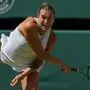 Aryna Sabalenka | FILE - Aryna Sabalenka of Belarus serves to Amanda Anisimova of the U.S. during a women's singles semifinal match at the Wimbledon Tennis Championships in London, Thursday, July 10, 2025. (AP Photo/Kin Cheung, file)