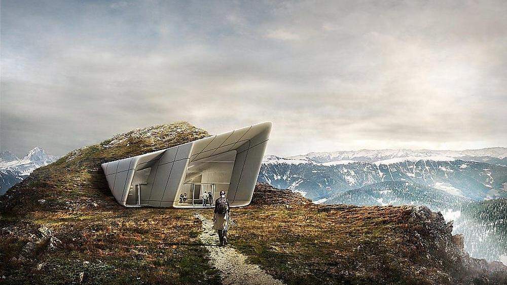 Das "Messner Mountain Museum Corones" in den Dolomiten