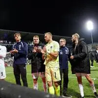 ÖFB-Dank an die mitgereisten Fans nach dem Punktgewinn