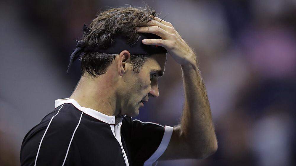 Roger Federer ist die Enttäuschung anzusehen