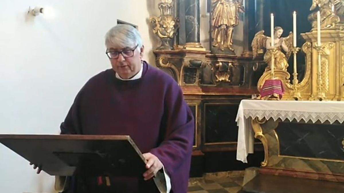 Feldkirchens Stadtpfarrer Bruder Wolfgang Gracher überträgt täglich auf Facebook einen Gottesdienst 