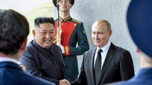 Zum ersten Mal trafen sich Kim und Putin vor vier Jahren in Wladiwostok