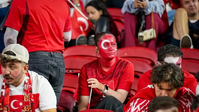 Den Türkei-Fans war die Enttäuschung ins Gesicht geschrieben