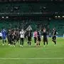 LISBON,PORTUGAL,14.DEC.23 - SOCCER - UEFA Europa League, group stage, Sporting CP vs SK Sturm Graz. Image shows the rejoicing of Sturm.
Photo: GEPA pictures/ Chris Bauer