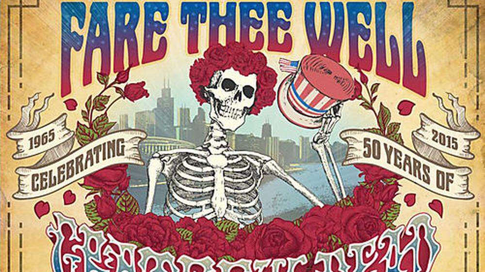 Plakat der Abschiedstournee von Grateful Dead