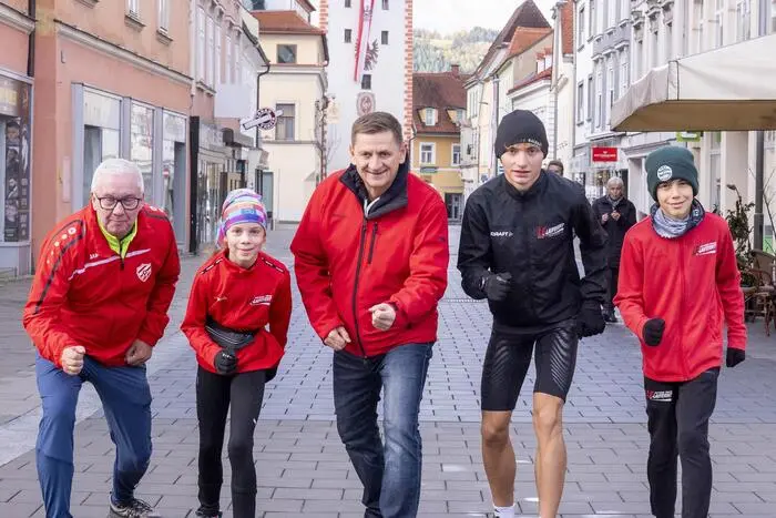 Die Strecke führte vom Hauptplatz über die Massenburg und die Pampichlerwarte weiter über den Windischberg bis zum Rüsthaus der Freiwilligen Feuerwehr Leoben-Göss.