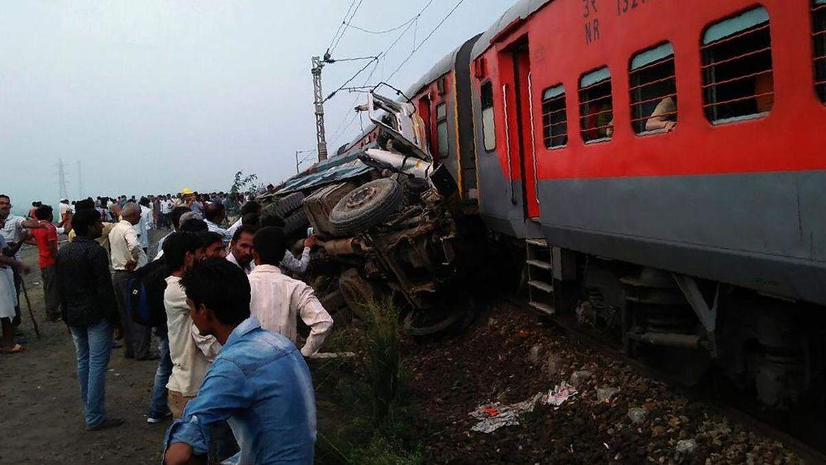 Es ist das zweite Zugsunglück in Uttar Pradesh innerhalb weniger Tage