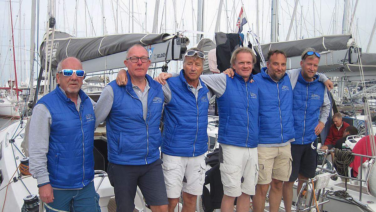 Die Crew: Robert Wegscheider, Manfred Prosser, Wolfgang Schinerl, René Gehle, Alexander Maurer und Ivan Holjar