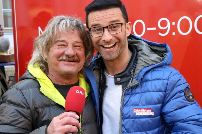 Übrigens: Das hier am Bild sind nicht "Waterloo &amp; Robinson", sondern Marco Ventre und „Robinson“ Sepp Krassnitzer (am Foto von rechts).
