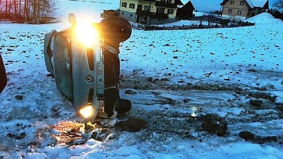 Das Auto überschlug sich mehrfach