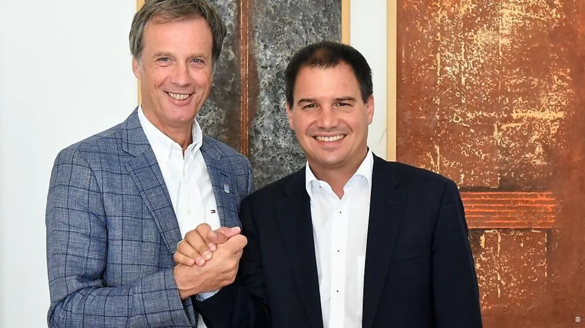 Kratzer und Schickhofer freuen sich über die Lösung