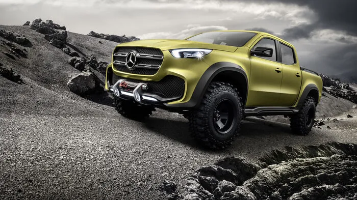 Ende 2017 geht die X-Klasse von Mercedes an den Start. Und was uns dann erwarten wird, zeigt uns jetzt schon die Studie X-Class Concept.