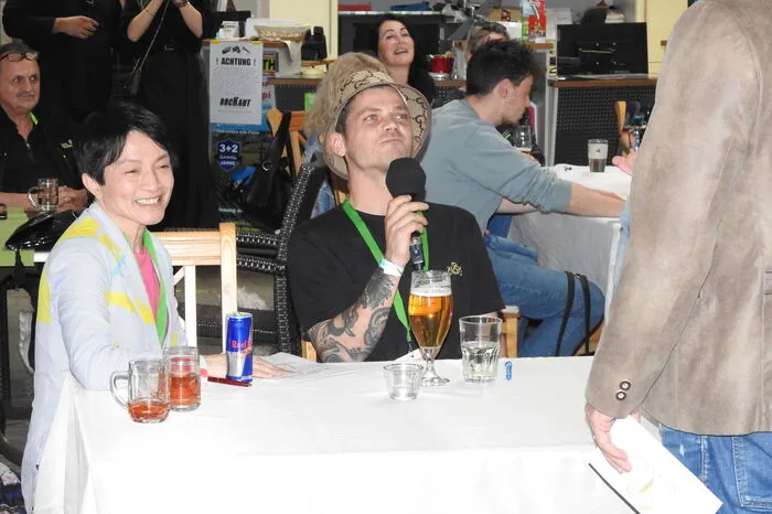 Designer La Hong und Künstler Stebo