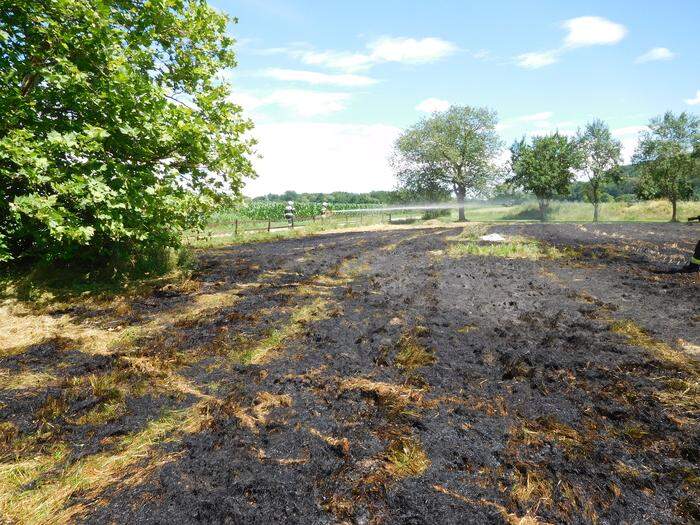 Nach rund eineinhalb Stunden war der Brand gelöscht