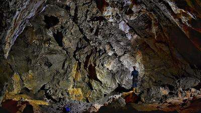 Blick in das Innere der Höhle