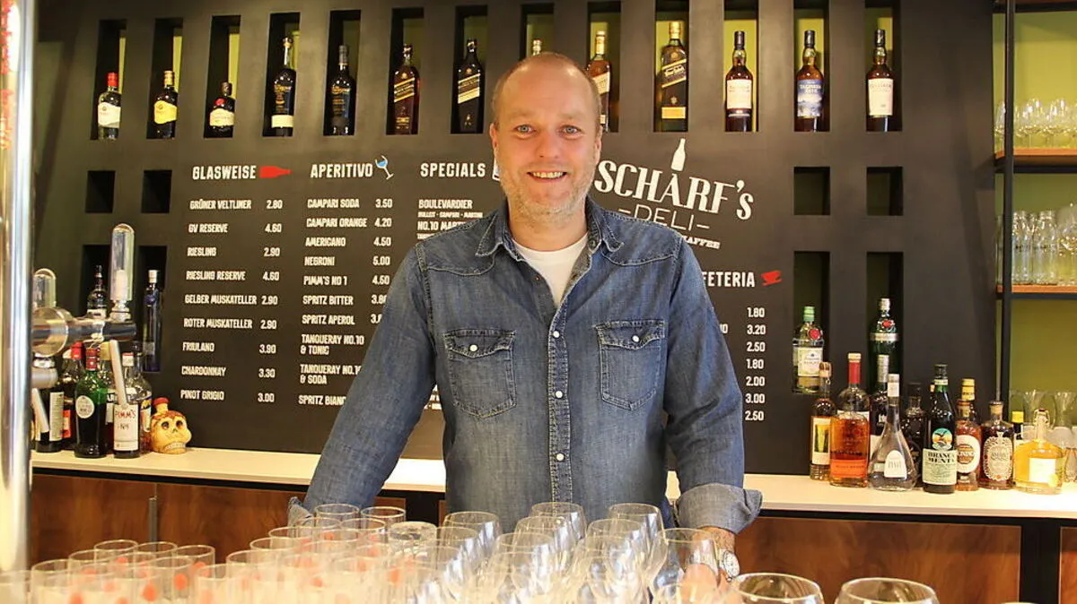 Michael Scharf in seinem neuen Lokal in Wolfsberg
