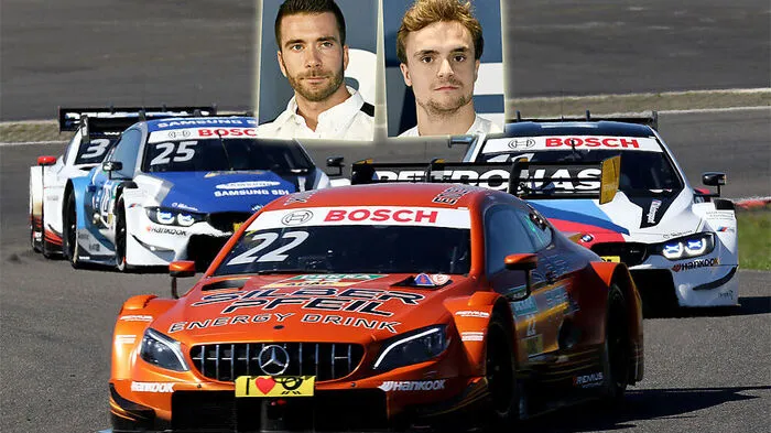 Die DTM gastiert zum achten Mal in Spielberg. Lucas Auer (rechts oben und in Orange) und Philipp Eng (links und mit der Nummer 25) wollen vorne mitmischen 	