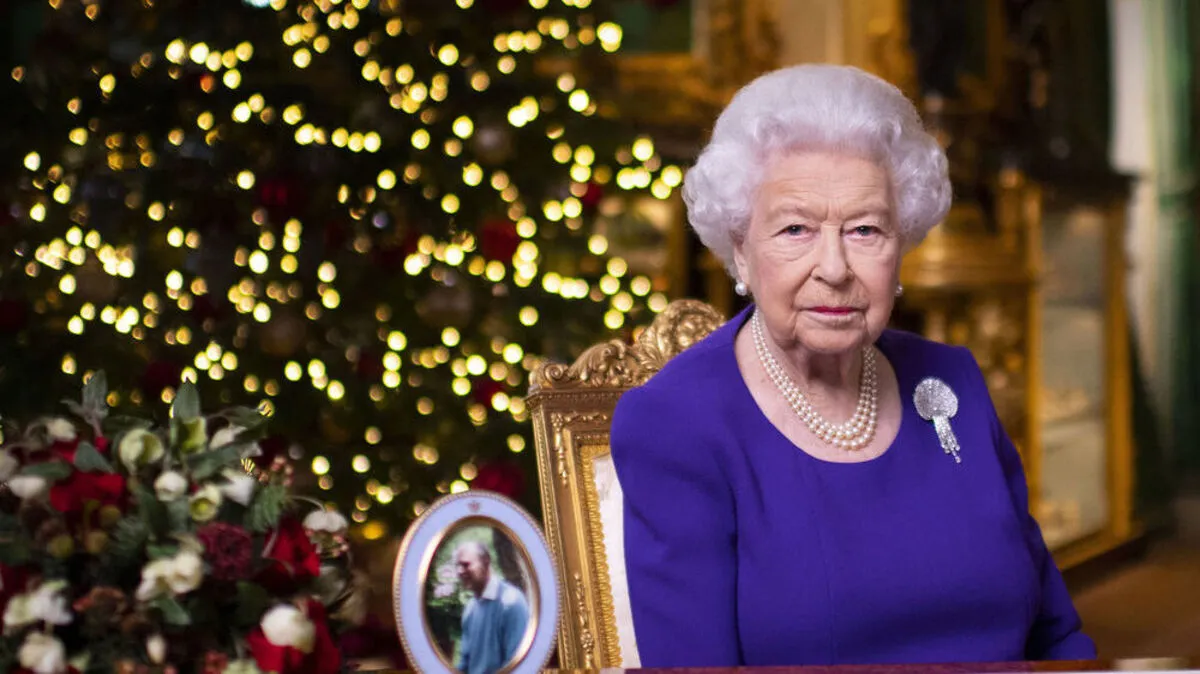 Elizabeth II. bei ihrer Weihnachtsansprache