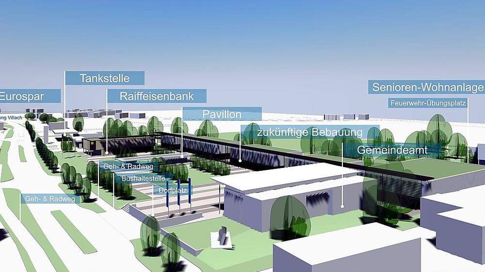 So ist der Plan für den "Marktplatz" in Wernberg