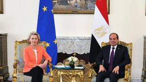 Geldregen aus Europa: EU-Kommissionspräsidentin von der Leyen auf Besuch bei Ägyptens Präsident Abdel Fattah Al-Sisi