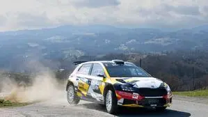 Michael Lengauer bei der Rebenlandrallye im Skoda