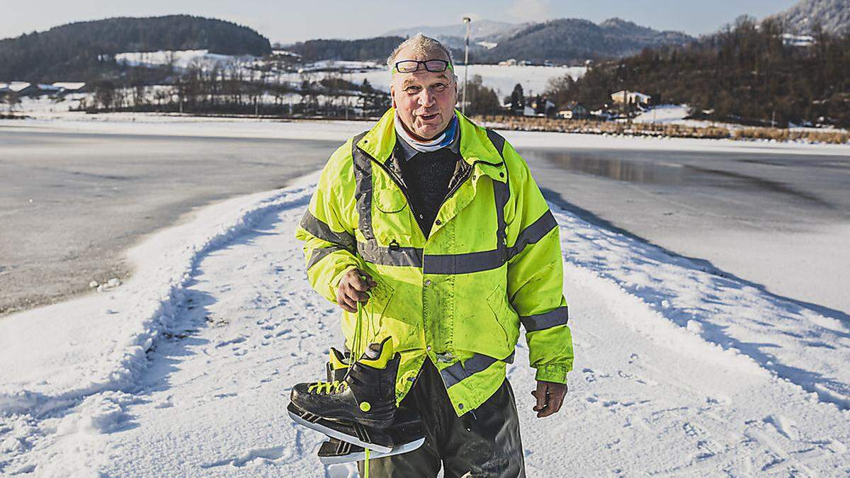 Hannes Weiss, Betreiber des &quot;Radlerstops&quot; 