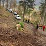 Das Team der Bergrettung Klagenfurt barg den Mann aus dem steilen Gelände