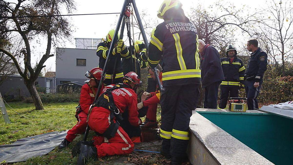 Rettung durch die Feuerwehr