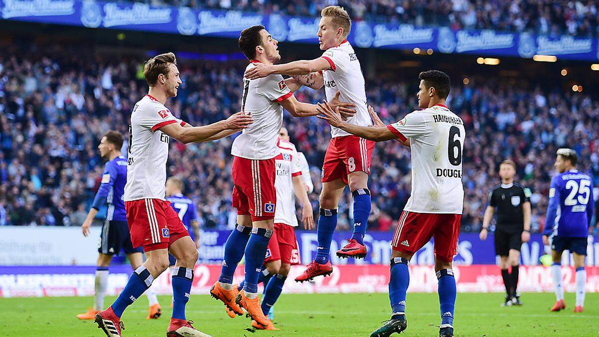 Der HSV jubelte wieder: 2:1 gegen Schalke