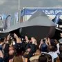 In Le Bourget wurde ein erstes Modell des gemeinsamen Kampfjets von Airbus und Dassault Aviation enthüllt