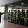 Junge russische Rekruten werden in Belgorod auf den Dienst in der Armee vorbereitet