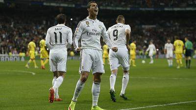 Cristiano Ronaldo freut sich über sein Tor