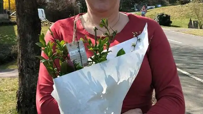 Ein bunter Straß für Barbara Schelch aus Straden.