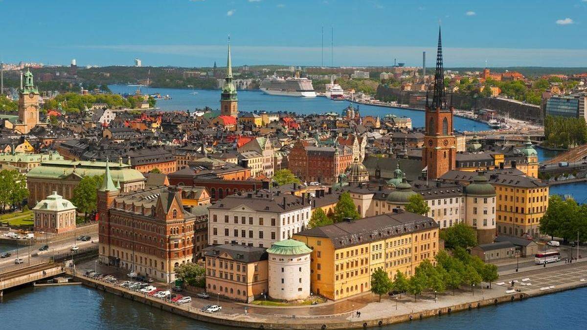 Auch in Stockholm wird Mittsommer gefeiert 